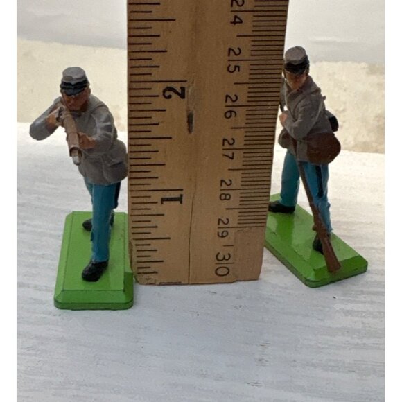 Vintage Britains Ltd 1971 Deetail Civil War Toy Soldiers & Horses Set Made In En - Picture 6 of 16